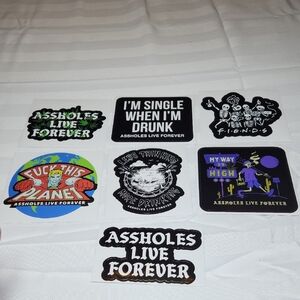 Assholes Live Forever Sticker Set